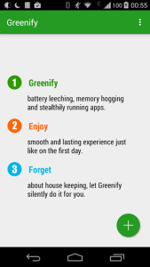 Greenify – گرینیفی:بهترین اپلکیشن بهینه‌ساز عملکرد موبایل