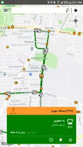 برنامه حمل و نقل عمومی تهران